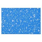 Kitchen Mat and Rugs Dodger Blue Glitter Sparkling Cushioned Anti-Fatigue Non Slip Waterproof Carpet Doormat Comfort Standing Mat for Kitchen,Floor Home,Sink,Laundry 23.6"x 35.4"