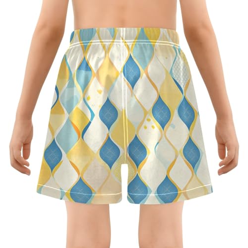 Swimming Trunks for Boy Youth Drawstring Inseam Boys Bathing Suit Double Layer Peppers3