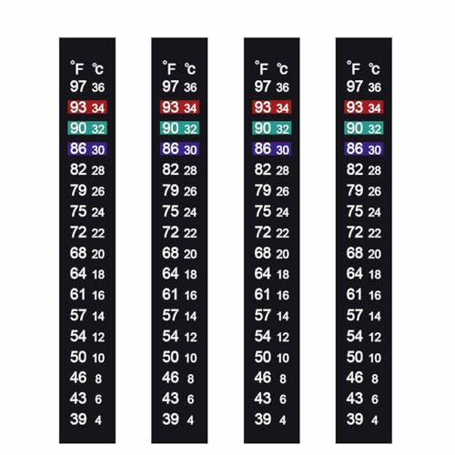Jansamn Brewing Thermometer Strip Adhesive Strip Thermometer Aquarium Thermometer Sticker Thermometer Sticker for Fish Tank/Kombucha 39℉ to 97℉ & 4℃ to 36℃