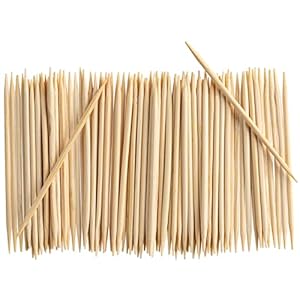 [2000 Count] Bamboo Wooden Toothpicks – Wood Round Double-Points Teeth Tooth Picks
