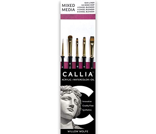 Callia Artist Brushes Blending Brush Set for Oil, Acrylic and Watercolor