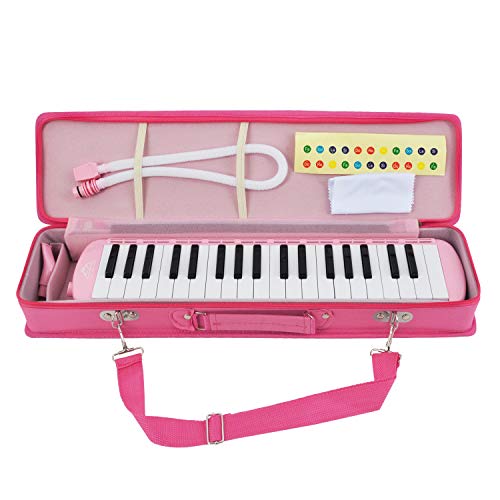 image for EastRock 37 Key Melodica Instrument Keyboard Soprano Piano Style with 