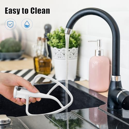 Image of K45B Coated Flat Beater for KitchenAid 4.5-5 Qt Mixer Paddle Attachment Flat Beater Fits Stand Mixer Bowls For KitchenAid 4.5-5 Quart Bowls, Kitchenaid Paddle Attachment