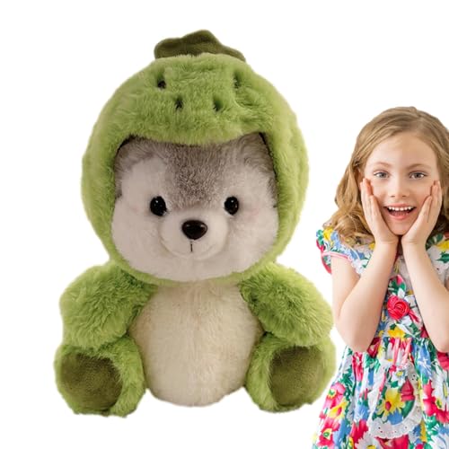 Generico Animal de peluche para perros Husky,Suave y felpa transformada mascota creativa | Perro Husky para los amantes de los perros de