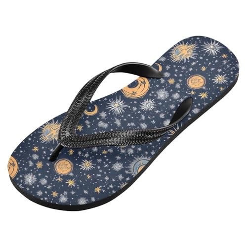 Space Planet Galaxy Men's & Women's Classical Beach Rubber Sandal Flip Flop Comfortable Slipper 214B8294