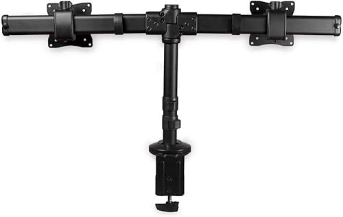 Miniatura 3 de StarTech.com Dual Monitor Mount - Supports Monitors 13'' to 27'' - Adjustable - Desk Clamp or Grommet-Hole Desk Mount for Dual VESA Monitors - Black