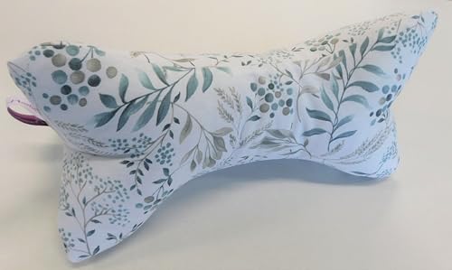 Manufaktur Martinshof Leseknochen Gräser/Blätter Nackenkissen, Nackenknochen,Lesekissen,Leseknochen, Buchstütze, Relaxkissen,Nackenstütze,...