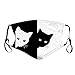 Produktbild ShaDiao 1/3/5 Stück Erwachsene Cat-Panda Niedlich bedruckter Anti-Smog-Mundschutz Atmungsaktiver waschbarer Mund-Nasen-Schutz Guard Persönlicher Sicherheitsschutz Gesichtsbandanas