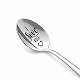 Colher de presente I Love You para ele, presentes de aniversário de Natal para namorado, namorada, presente de aniversário de dia dos namorados para filha, papai, colher de sorvete para marido e