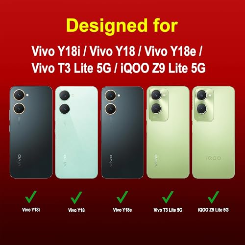Image of amazon basics Back Case Cover for Vivo Y18i | Compatible for Vivo Y18i Back Case Cover | Liquid Silicon Magic Case for with Camera Protection | Red