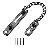 WUDQIJI Tür Sicherheitskette Türsicherung Kettenschloss Türkette Sicherheitsschloss Türverriegelungsschutzkette Edelstahl-Türkette Türkettenschloss mit Schraube für Innentüren und Fenster