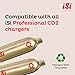 iSi NA North America CO2 Soda Siphon Charger for use with Classic Sodamaker and Soda Siphon, 10 Pack, Gold