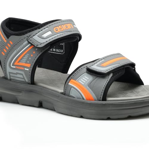 Image of ASIAN Mens VIRAT-01 Casual Sandals with adjustable velcro closure for easy wear with flexible fitting and trendy and stylish looks ideal for everyday use for mens as well as boys