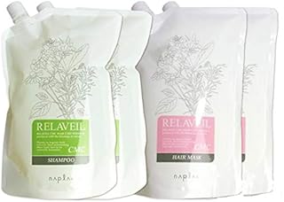 ナプラ リラベール CMC シャンプー 1000mL ×2個 + ヘアマスク 1000g ×2個 詰め替え セット
