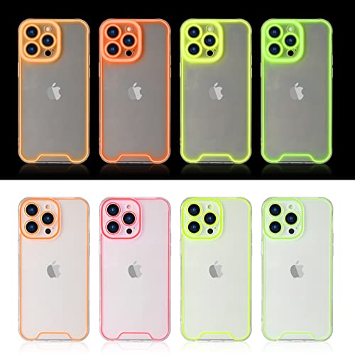 Coque iPhone 14 Pro Max phosphorescente translucide et fine couleur vert - 6