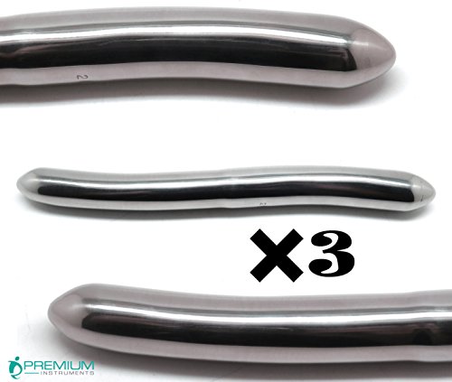 3× Hegar Uterine Dilators 19mm/20mm Gynecology Double Ended Surgical Stainless Steel Instruments