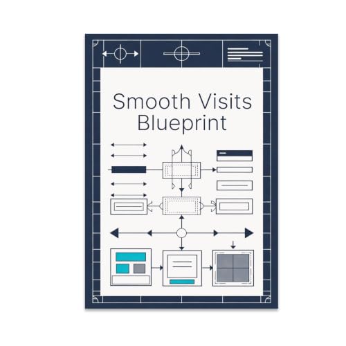 Smooth Visits Blueprint Poster - Technical Dental Wall Art -