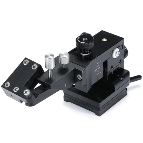 3-Axes Manual Linear Stage, Manual Triaxial Probe Table with Magnetic Base, Accuracy Up to 5 Micron, for Production Machines, Test Equipment(Right)