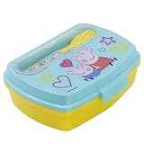 Stor RECTANGULAR LUNCH BOX WITH CUTLERY | PEPPA PIG