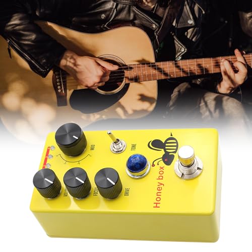 Pédale de distorsion guitare avec commandes réglables et boîtier ultra compact - 6