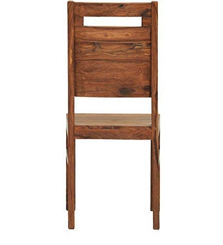 Image of Solid Sheesham Wood Dining Chairs Only | Wooden Set of 2 Dinning Chair for Kitchen & Dining Room | Rosewood, Brown Finish