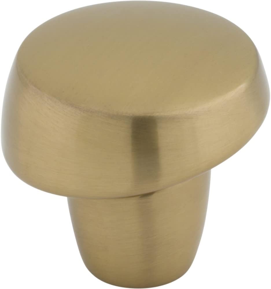 Top Knobs Florham Slant Knob 1 1/4 Inch Brushed Satin Nickel