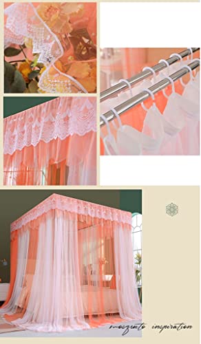 Mosquitera de pie para cama con dosel de 180x220x210 cm modelo A3 con soporte 5