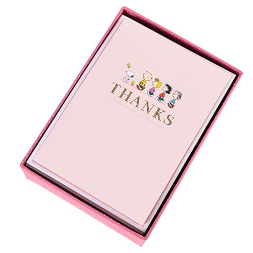 Image of Graphique Peanuts Gang Boxed Notes | Blank Note Cards with Envelopes | 16 Count Small Greeting Card Set | 3.25 x 4.75 Inches | High Quality Thick Paper Stationery with Unique Peanuts Design
