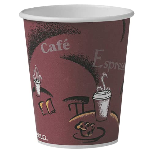 Solo OF10BI-0041 10 oz Bistro SSP Paper Hot Cup (Case of 300)