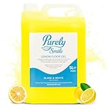 Blake & White Purely Smile Lemon Floor Gel 5L - Powerful Floor Cleaner Liquid for Tiles & Hard Surfaces - Removes Oil, Grease & Grime Deposits - Suitable for Linoleum, PVC & Sealed Wood