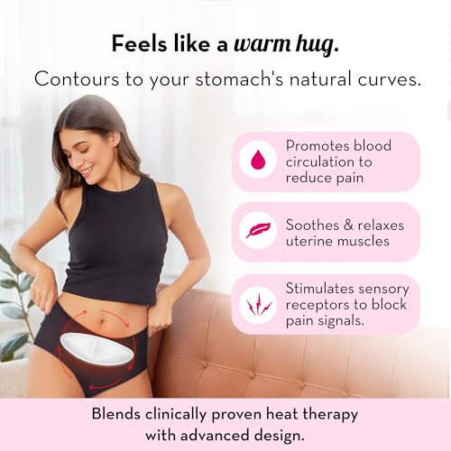 Image of Plush 8+ Hour Instant Cramp Relief Heating Patch (Pack of 2) | 100% Herbal & Safe | Air Activated | No Side Effects