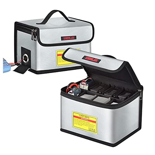 STARTRC Lipo Safe Bag Feuerfeste, explosionsgeschützte Tasche Großraum-Lipo Akku Aufbewahrungsbox Schutzschalter Schutztasche zum Aufbewahren und Laden