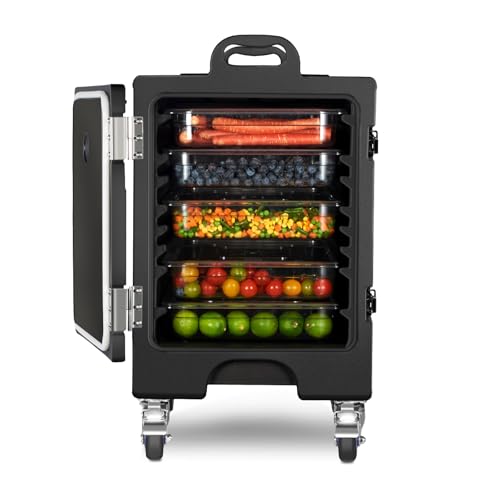 Curta FW-S009 81Qt Food Warmer With Wheels,Insulated Food Pan Carrier Lldpe Food Box Carrier Commercial Hot Box Food Warmer cover