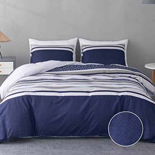 Tokokimo Juego de Ropa de Cama de 150 x 220 cm, 3 Piezas, de Microfibra, no Necesita Planchado, no se Arruga, Funda nórdica con Cremallera y Funda de Almohada de 40x75 cm
