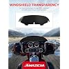 Amazicha 5 Windshield Windscreen Wind Splitter Black 96-13 Fit for Harley Touring Electra Street Glide and Trike 1996-2013