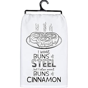 Primitives by Kathy Decorative Kitchen Towel - Buns of Cinnamon 28" x 28" Primitives by Kathy Decorative Kitchen Towel Buns of Cinnamon 28 x 28