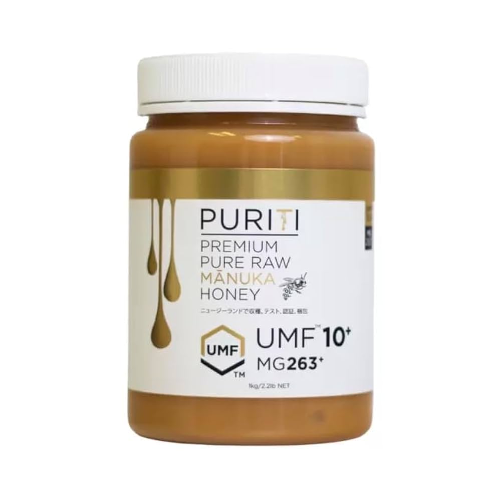 コストコ - PURITIマヌカハニー MG263+ UMF10+ 1kgx2セット Amazon | PURITI プレミアムマヌカハニー UMF10＋ MG263＋