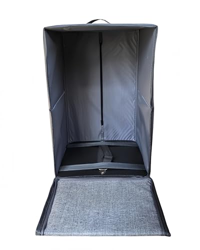 Kuroobaa ウィッグインバッグ ウィッグ持ち運び ウィッグ収納ケース ウィッグ保管 折りたたみ式 (B)