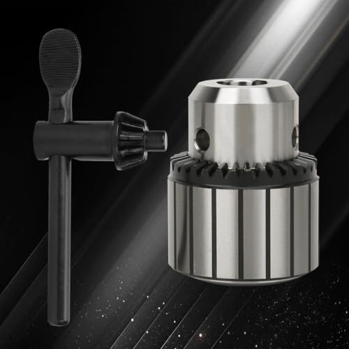 Portabrocas para taladro eléctrico y de percusión con llave de acero resistente 4
