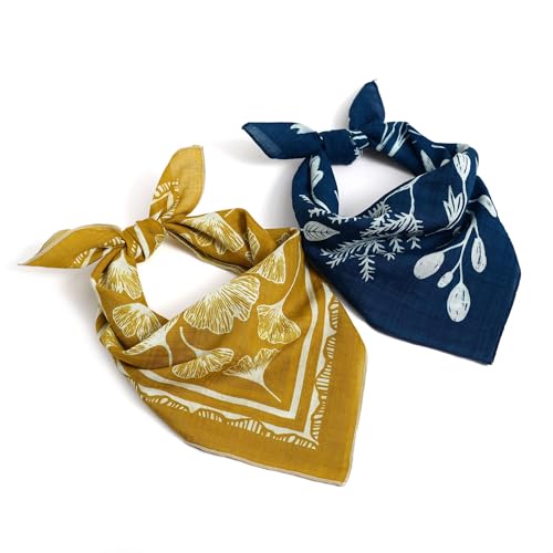STARWHISPER Multicolored 22x22 Cotton Bandana for Women and Men Multi-purpose Headband Hair Scarf Protective Coverage (D2)