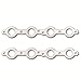 Remflex 2048 Exhaust Gasket for Chevy V8 Engine, (Set of 2)