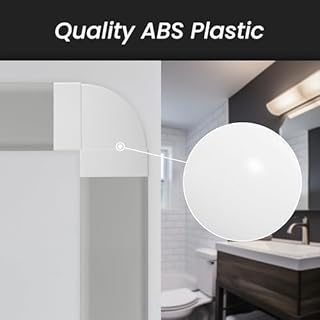 Repa Market 220 x 90/220 x 90 mm Curva per Ventilazione 90° Gomito Piatto ABS Bianco - Rettangolare Aria Aspirazione Scarico Cappa per Cucina, Bagno - Aerazione Rettangolari Canalina, Tubo