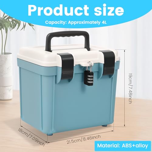 Boîte de rangement verrouillable 4 Litres avec serrure à combinaison - 3