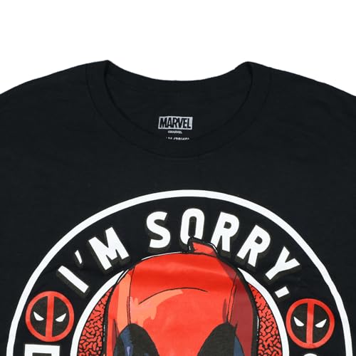 Marvel Deadpool Men's T-Shirt Sorry Did I Offend You Adult Short Sleeve Crewneck Tee4