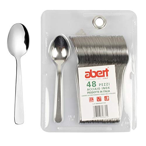 CUCCHIAINO CAFFE INOX ROBERTA ITALY BIVALVA ABERT SET 48 PZ