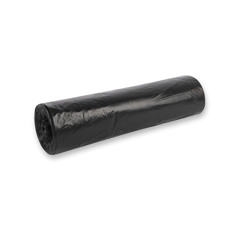 500 Stück Hygoclean Müllsäcke Premium, 70 l | HDPE, Rolle, Karton, schwarz, L: 57,5cm, B: 100cm, 20my, Müllsäcke, Abfallsack, Müllbeutel, Mülltüten, Hausmüll, Abfallbeutel