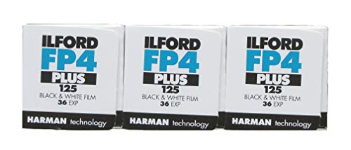 Ilford FP4 125asa Lot de 3 pellicules 35 mm