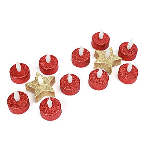 EverBrite LED Kerzen 12 tlg, Flammenlose Kerzen led-teelichter Dekorative für Party, Hochzeit und Geburtstag(inkl. Batterien)