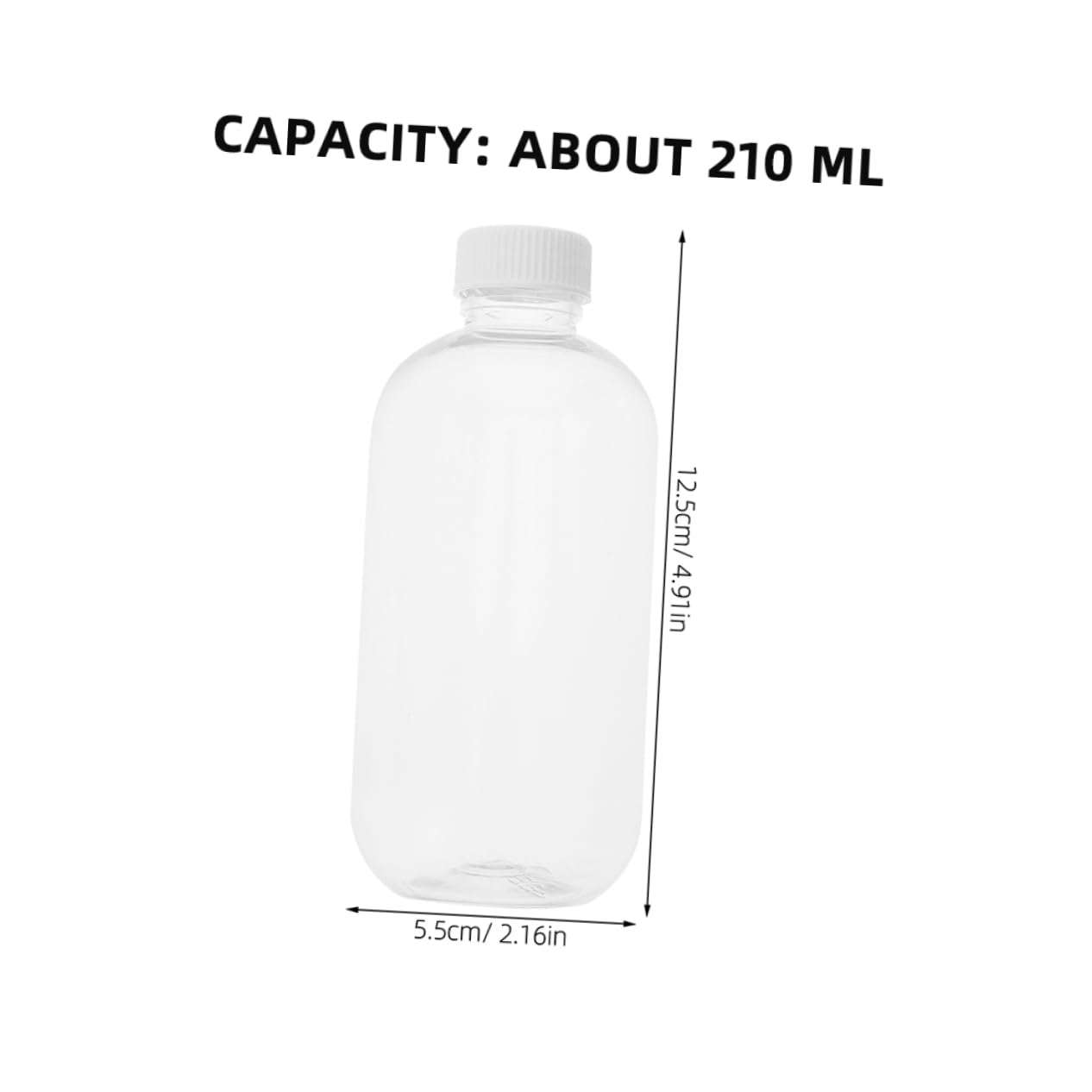 BRIGHTFUFU 4pcs Compact Plastic Bottles Refill Toy Beads Storage Containers for Boys and Girls