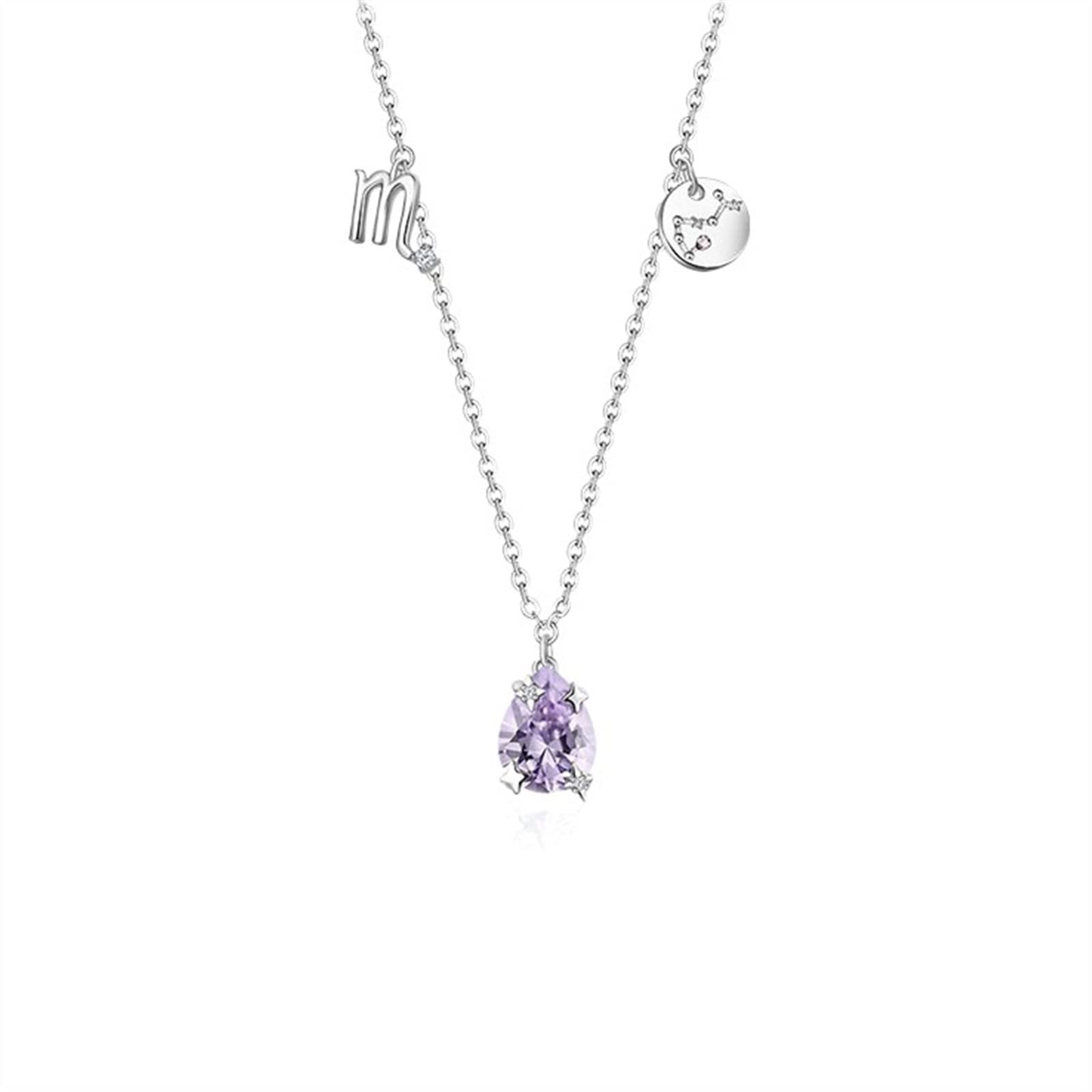 Collier Douze Constellations en Argent - Chaîne de Luxe Légère - 4